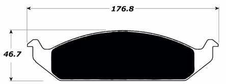 Porterfield Brake Pads for 1996 DODGE STRATUS Sedan w/Rear Discs FR SPORT