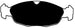 Porterfield Brake Pads for 1998 JAGUAR XJ 8 FR SPORT
