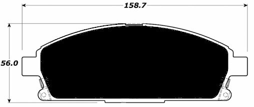 Porterfield Brake Pads for 1996 NISSAN PATHFINDER FR SPORT