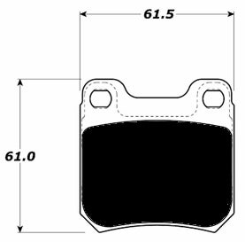 Porterfield Brake Pads for 2000 CADILLAC CATERA FR SPORT