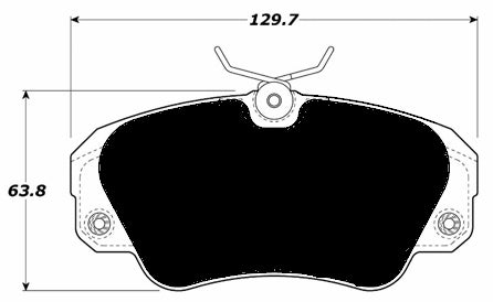 Porterfield Brake Pads for 2000 CADILLAC CATERA FR SPORT