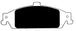 Porterfield Brake Pads for 1999 PONTIAC GRAND AM w/Rear Discs FR SPORT