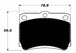 Porterfield Brake Pads for 2002 MITSUBISHI Montero Sport 4WD FR SPORT