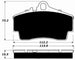 Porterfield Brake Pads for 1998 PORSCHE Boxster FR SPORT