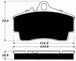 Porterfield Brake Pads for 1998 PORSCHE Boxster FR SPORT