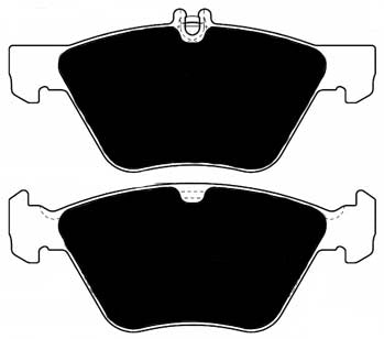 Porterfield Brake Pads for 1998 MERCEDES-BENZ E300 1 Pin Pad Rear Caliper FR SPORT