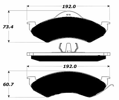 Porterfield Brake Pads for 1998 DODGE DURANGO FR SPORT