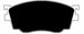 Porterfield Brake Pads for 2000 MAZDA 626 R/Disc FR SPORT