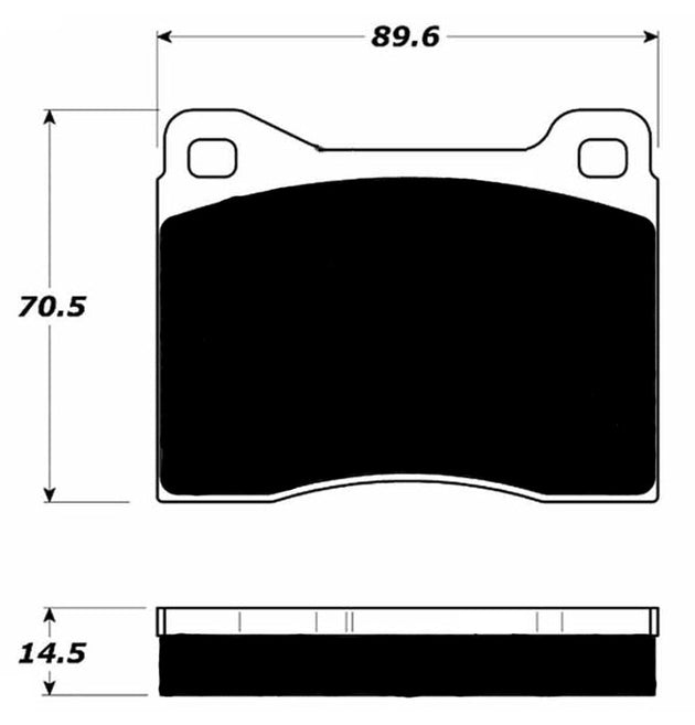 Porterfield Brake Pads for 1973 BMW 2002Tii FR SPORT