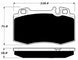 Porterfield Brake Pads for 2004 MERCEDES-BENZ ML430 FR SPORT