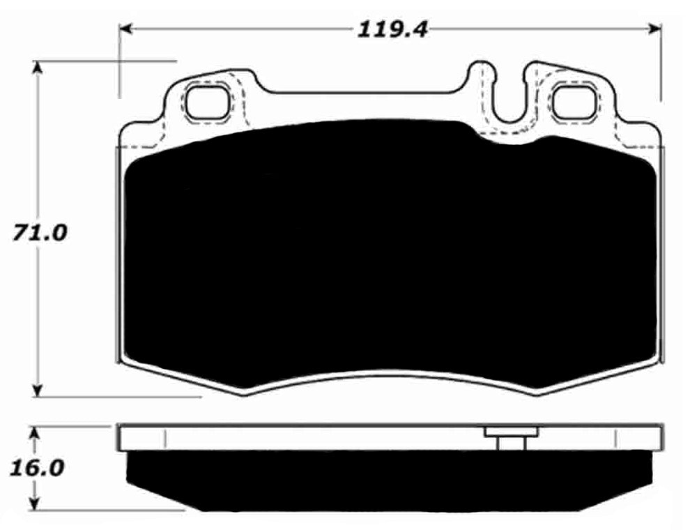 Porterfield Brake Pads for 2009 MERCEDES-BENZ E550 FR SPORT