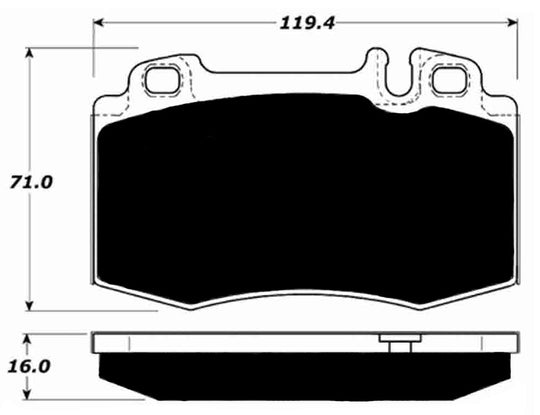 Porterfield Brake Pads for 1994 MERCEDES-BENZ SL600 FR SPORT