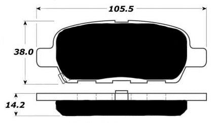 Porterfield Brake Pads for 2015 INFINITI QX60 FR SPORT
