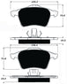 Porterfield Brake Pads for 2009 SAAB 9-3 Aero XWD 345mm F/Discs FR SPORT