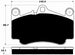Porterfield Brake Pads for 2011 PORSCHE 911 GTS w/Iron Discs FR SPORT