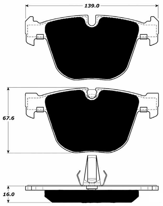 Porterfield Brake Pads for 2012 BMW 550i GT xDrive FR SPORT
