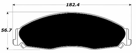 Porterfield Brake Pads for 2003 CADILLAC CTS Sedan FR SPORT