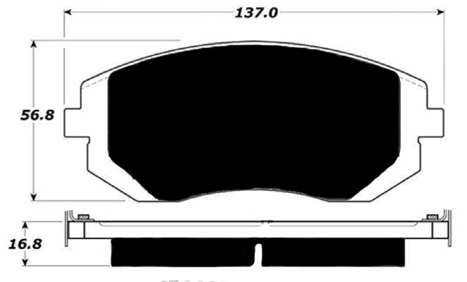 Porterfield Brake Pads for 2010 SUBARU IMPREZA SEDAN 2.5i FR SPORT