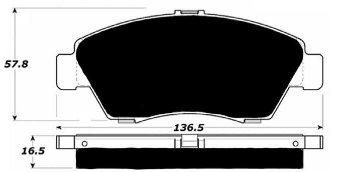 Porterfield Brake Pads for 2005 HONDA CIVIC Sedan Hybrid FR SPORT