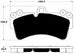 Porterfield Brake Pads for 2007 AUDI Q7 FR SPORT