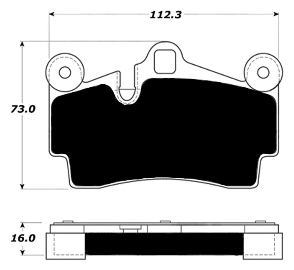 Porterfield Brake Pads for 2005 PORSCHE CAYENNE w/380mm Front Rotor FR SPORT