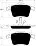 Porterfield Brake Pads for 2003 VOLVO XC90 w/316mm Front Discs FR SPORT