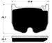 Porterfield Brake Pads for 2003 MERCEDES-BENZ E55 AMG FR SPORT