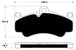 Porterfield Brake Pads for 2012 PORSCHE 911 Turbo w/Iron Discs & Center Lock Wheels FR SPORT
