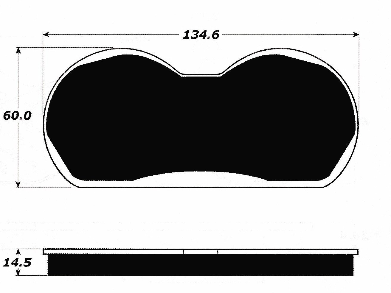 Porterfield Brake Pads for 1970 AMC AMX FR SPORT