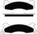 Porterfield Brake Pads for 1986 FORD MUSTANG SVO FR SPORT