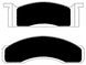 Porterfield Brake Pads for 1968 MERCURY COUGAR 302 V8 w/Front Discs FR SPORT