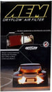 AEM Nissan 11in O/S L x 6.688in O/S W x 1.438in H DryFlow Air Filter AEM Induction