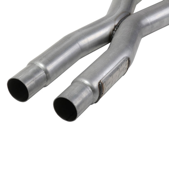 BBK 15-20 Ford Mustang GT 5.0L Resonator Delete X-Pipe (For Use w/Shorties Or Stock Manifolds) BBK