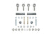 Fabtech 05-13 Toyota Tacoma Front Sway Bar End Link Kit Fabtech