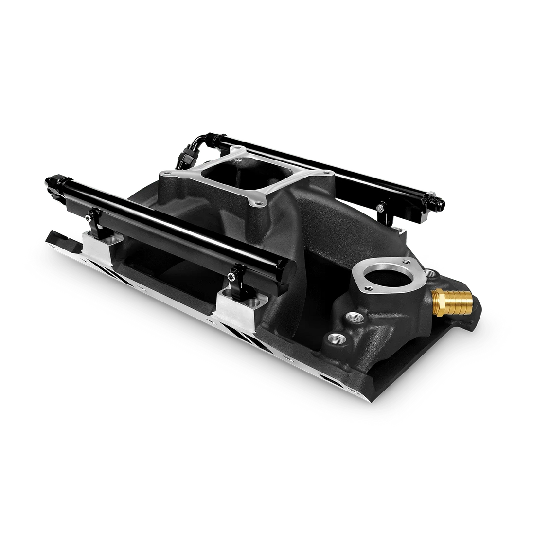Aces Fuel Injection, Inc. Black Chrysler Small Block 318/340/360 Port Injection Intake Manifold