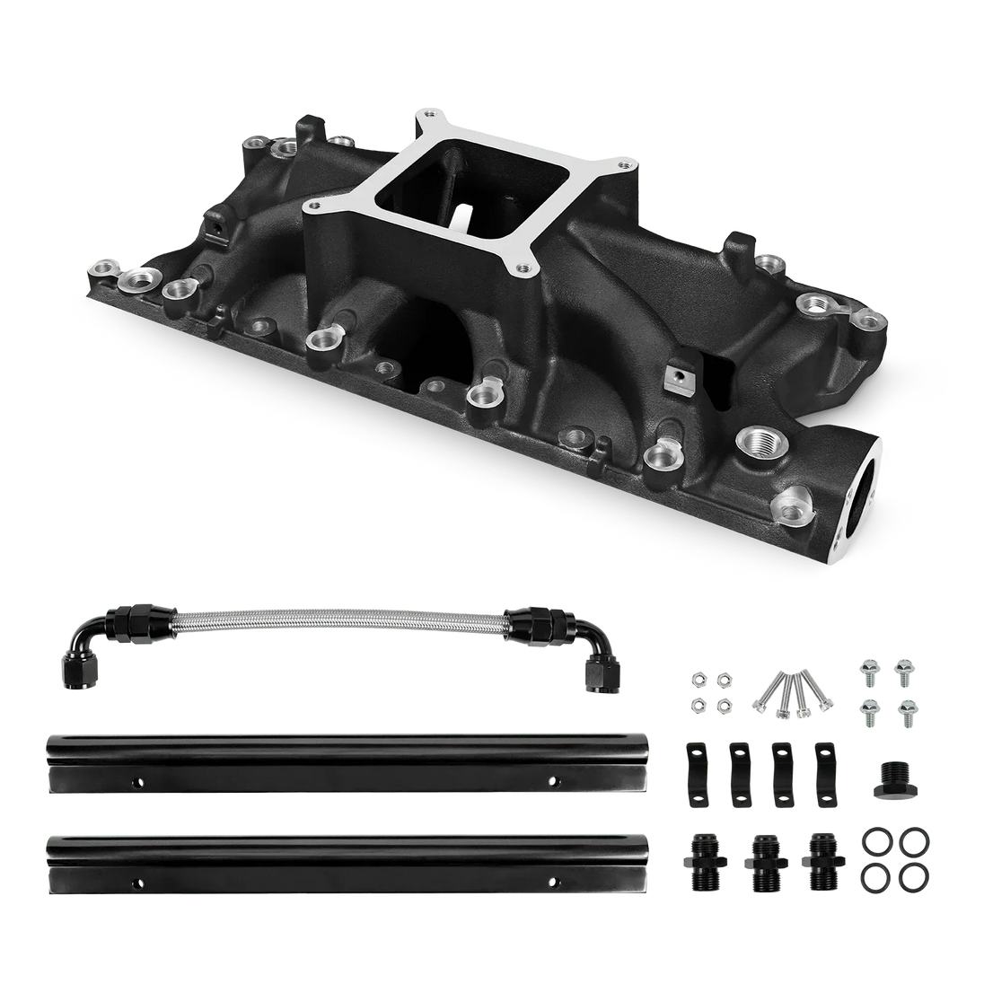 Aces Fuel Injection, Inc. Black SBF 289/302 Mid-Rise Cast Intake Manifold