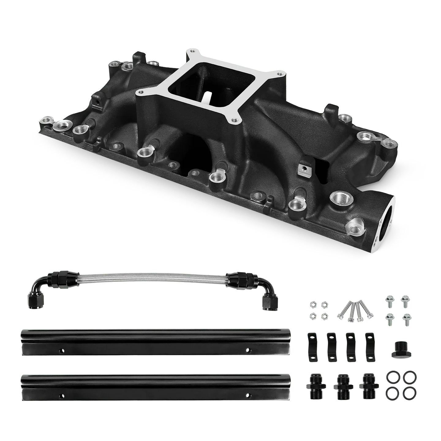 Aces Fuel Injection, Inc. Black SBF 289/302 Mid-Rise Cast Intake Manifold