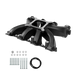 Aces Fuel Injection, Inc. Cathedral / Black Mid-Rise, Single Plane, Carb Style, Cast, 4150 Style LS Intake Manifold