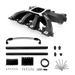 Aces Fuel Injection, Inc. Cathedral / Black Mid-Rise, Single Plane, Cast, 4150 Style LS Intake Manifold