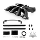 Aces Fuel Injection, Inc. Cathedral / Black Mid-Rise, Single Plane, Cast, 4150 Style LS Intake Manifold