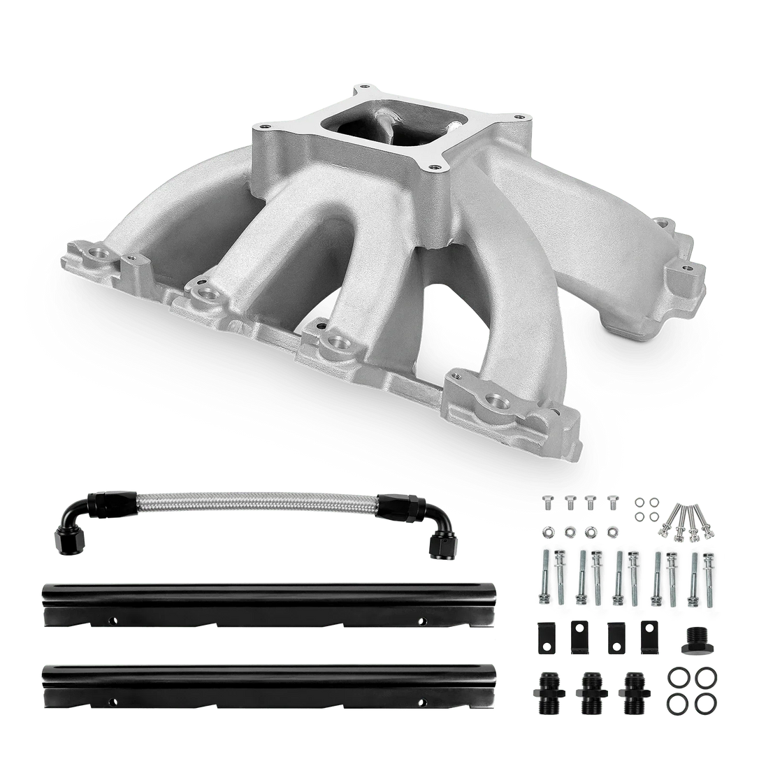 Aces Fuel Injection, Inc. Cathedral / Original Finish High-Rise, Single Plane, Cast, 4150 Style LS Intake Manifold