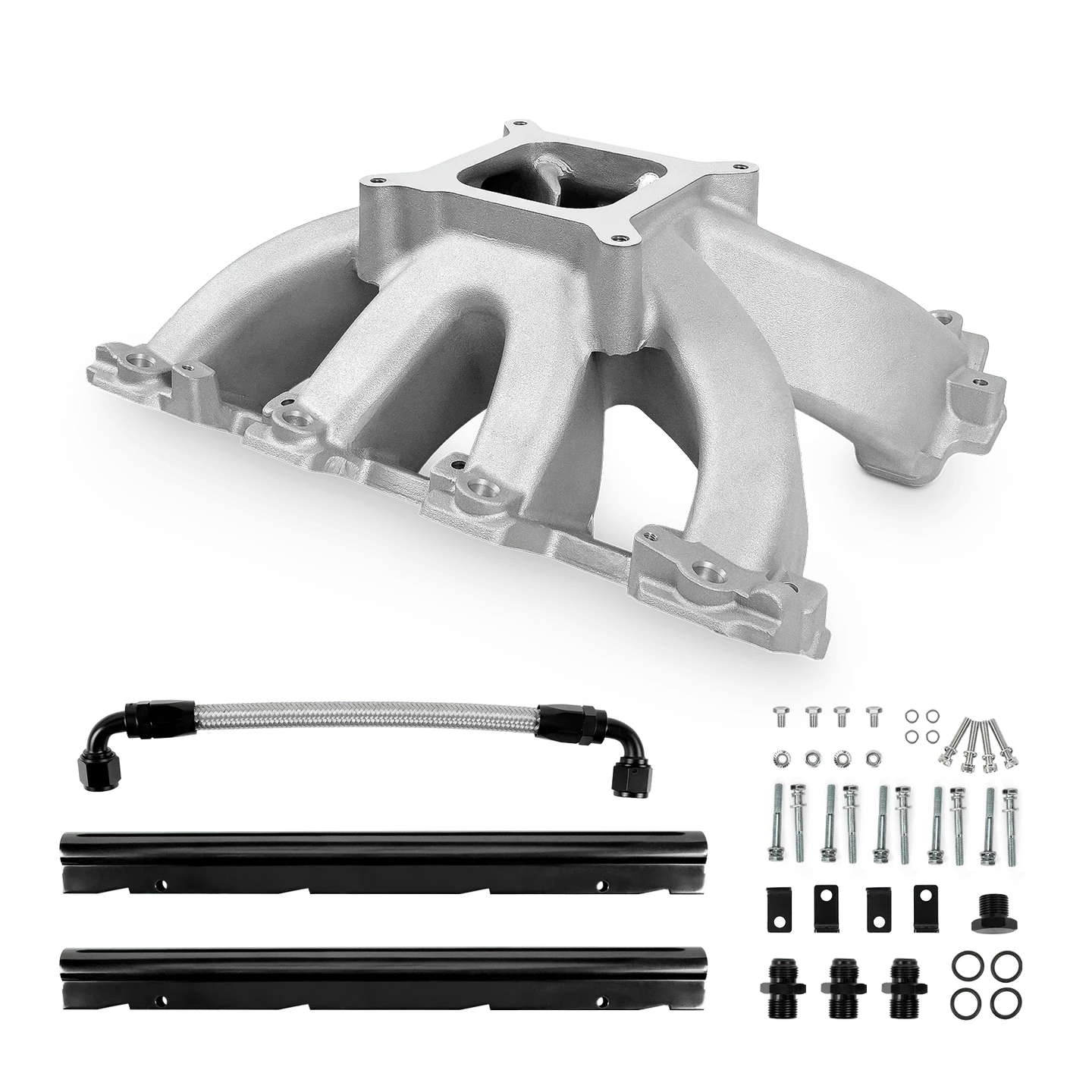 Aces Fuel Injection, Inc. Cathedral / Original Finish High-Rise, Single Plane, Cast, 4150 Style LS Intake Manifold