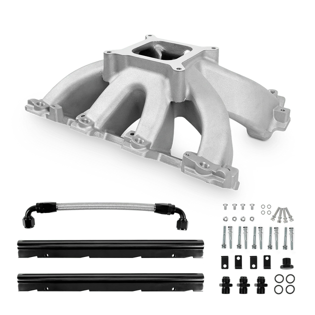 Aces Fuel Injection, Inc. Cathedral / Original Finish High-Rise, Single Plane, Cast, 4150 Style LS Intake Manifold