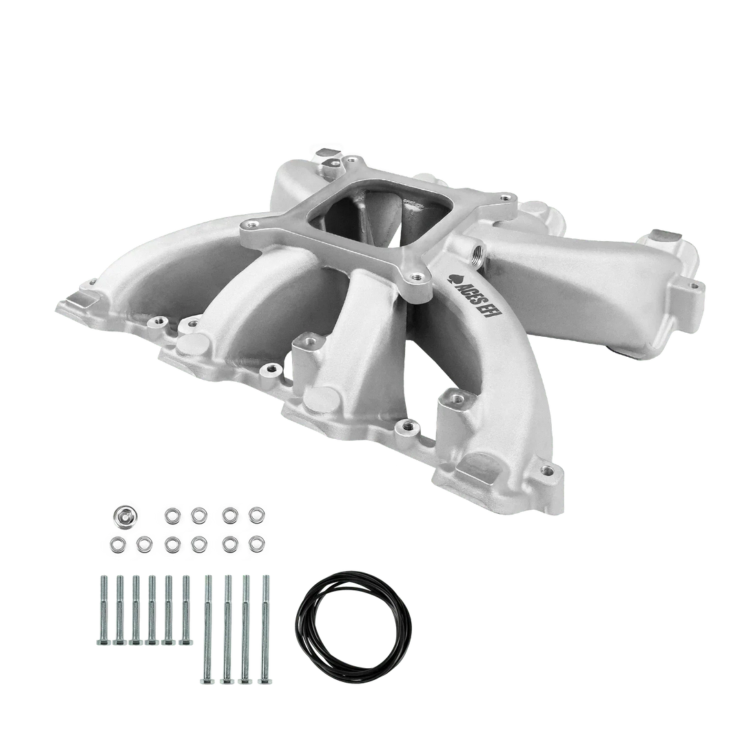 Aces Fuel Injection, Inc. Cathedral / Original Finish Mid-Rise, Single Plane, Carb Style, Cast, 4150 Style LS Intake Manifold