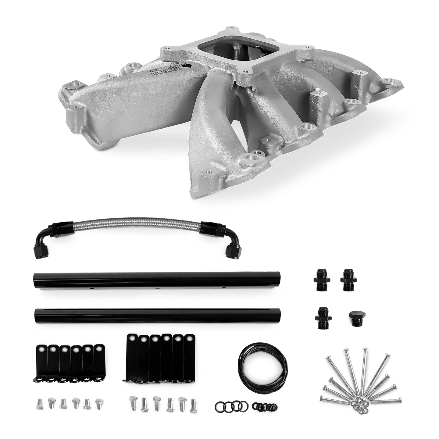 Aces Fuel Injection, Inc. Cathedral / Original Finish Mid-Rise, Single Plane, Cast, 4150 Style LS Intake Manifold