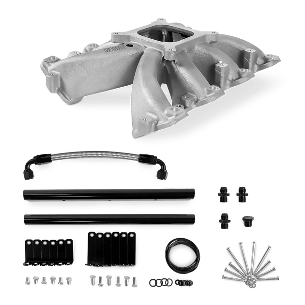 Aces Fuel Injection, Inc. Cathedral / Original Finish Mid-Rise, Single Plane, Cast, 4150 Style LS Intake Manifold