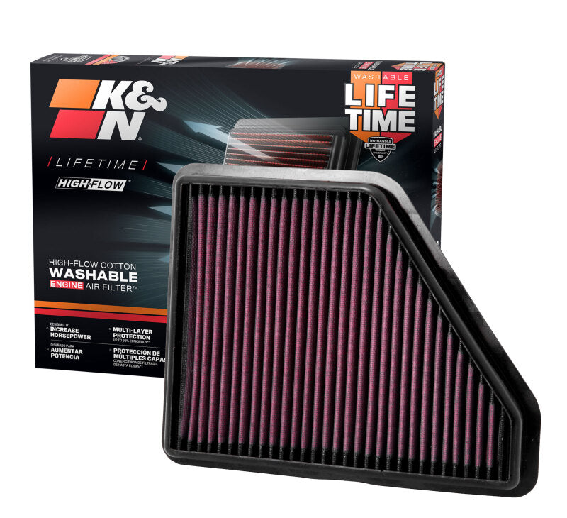 K&N Replacement Air Filter CHEVROLET EQUINOX 2.4L L4 & 3.0L V6; 2010 - DFW Speed Syndicate