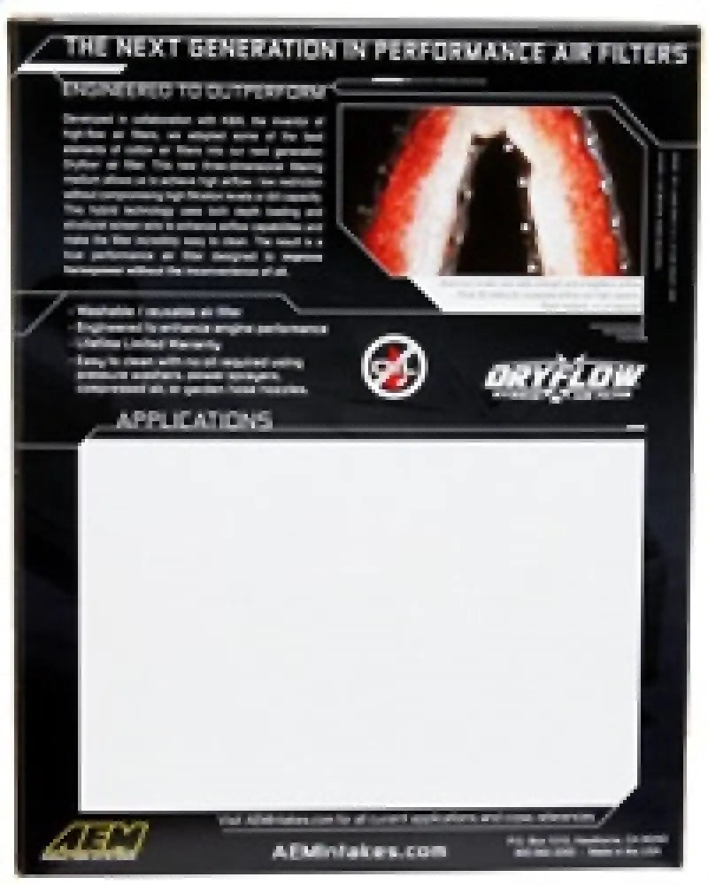 AEM 06-10 Toyota Yaris DryFlow Air Filter AEM Induction