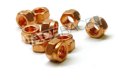 Hex Lock Nut - M10-1.50 - Copper Plate Grade 8.8 Steel Ace Race Parts