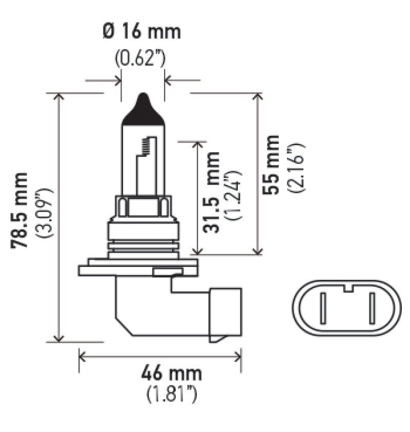 Hella Optilux HB4 9006 12V/55W XY Xenon Yellow Bulb - DFW Speed Syndicate